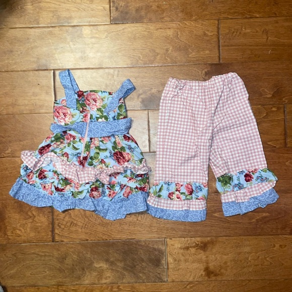 24mths rose outfit made at home - Picture 1 of 9